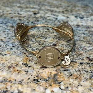 Bourbon and bowties, gold coin bracelet